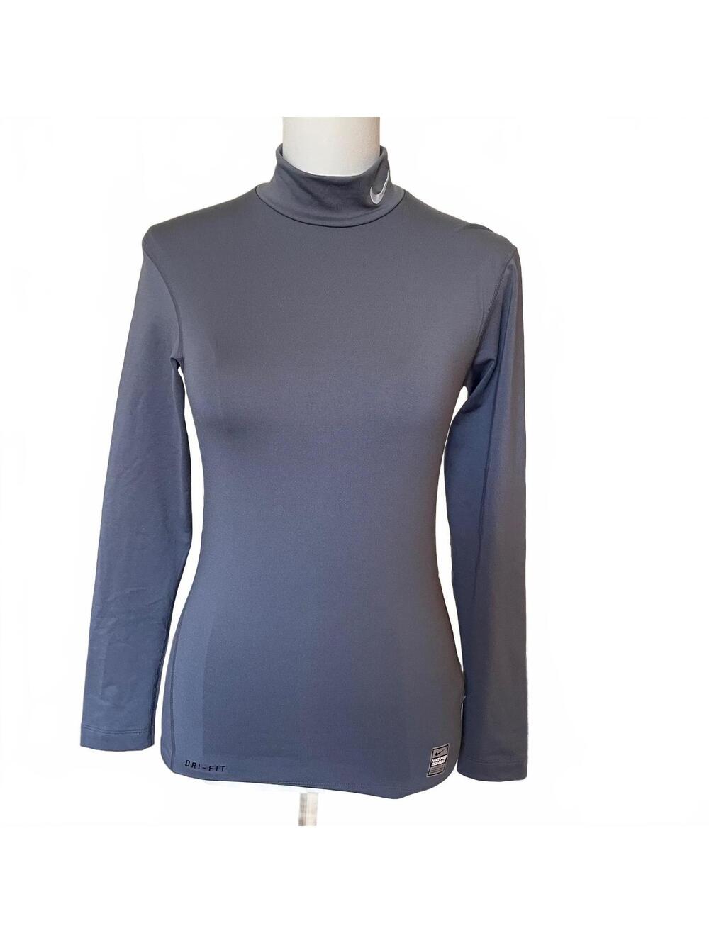 Nike grey fit-fit compression long sleeve shirt